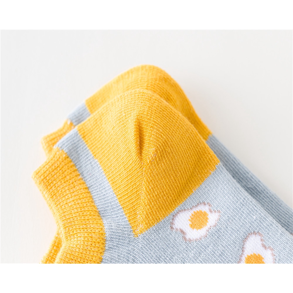 Tất vớ ngắn hình trứng ốp la, quả thơm dễ thương