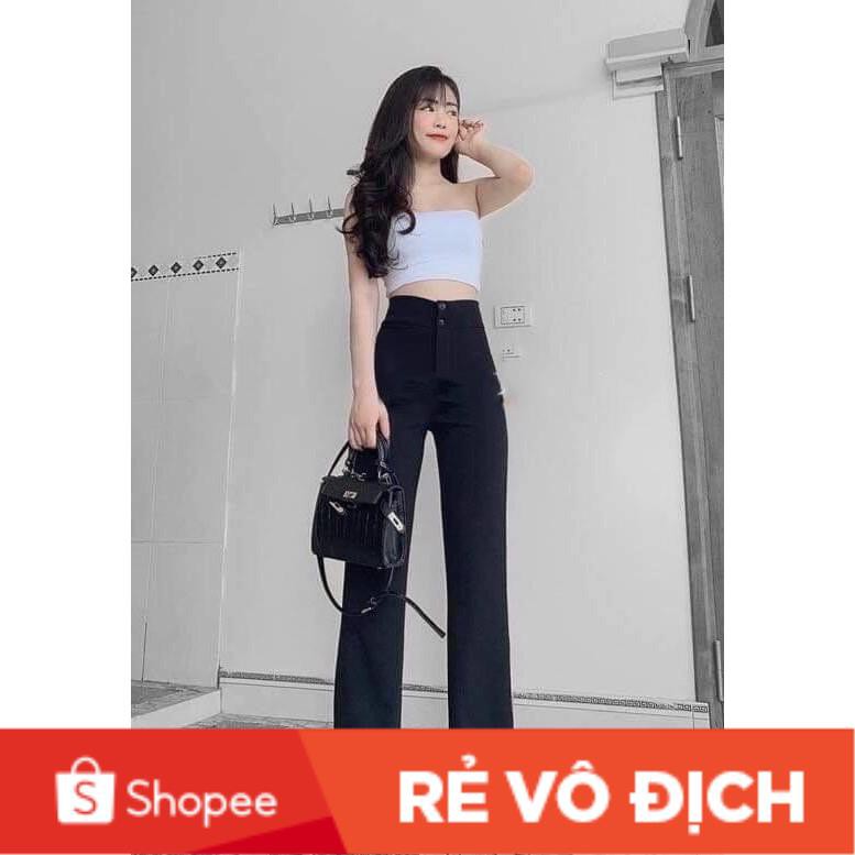 Quần ỐNG LOE - Quần công sở - Quần vải nữ chất liệu tuyết mưa Hàn cao cấp