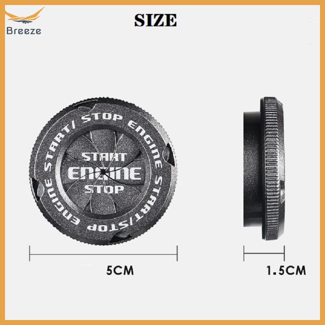 Ốp Bảo Vệ Công Tắc Khởi Động Xe Hơi Bằng Hợp Kim Kẽm Chất Lượng Cao