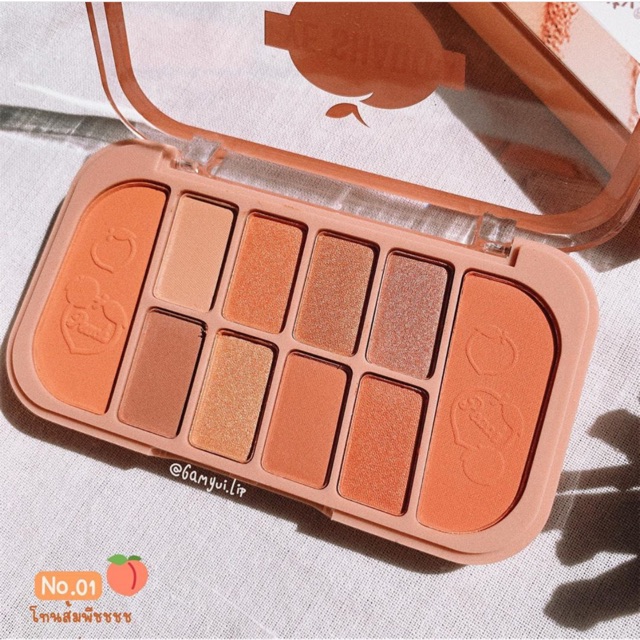 Bảng phấn mắt🍑FREESHIP🍑bảng mắt nhũ Trang Điểm Kiss Beauty Gồm 8 Ô Phấn Mắt + 2 Ô Phấn Má Tiện Dụng | BigBuy360 - bigbuy360.vn