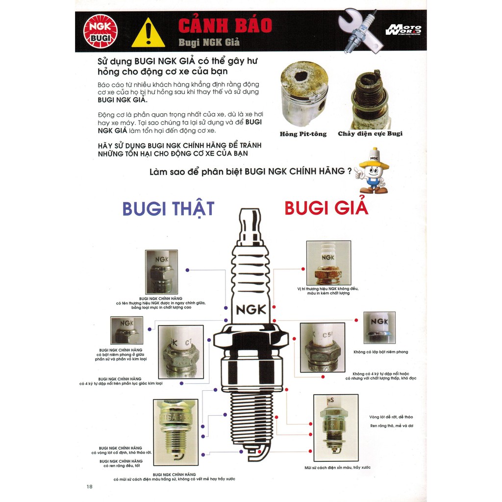 Bugi NGK CPR7-CPR8-CRP9EAIX-9 Iridium