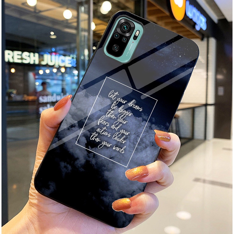 Ốp Lưng XIAOMI REDMI NOTE 10, NOTE 10S, NOTE 10 PRO,NOTE 10 5G,REDMI 10 Ốp kính bóng cao cấp Phi Hành Gia