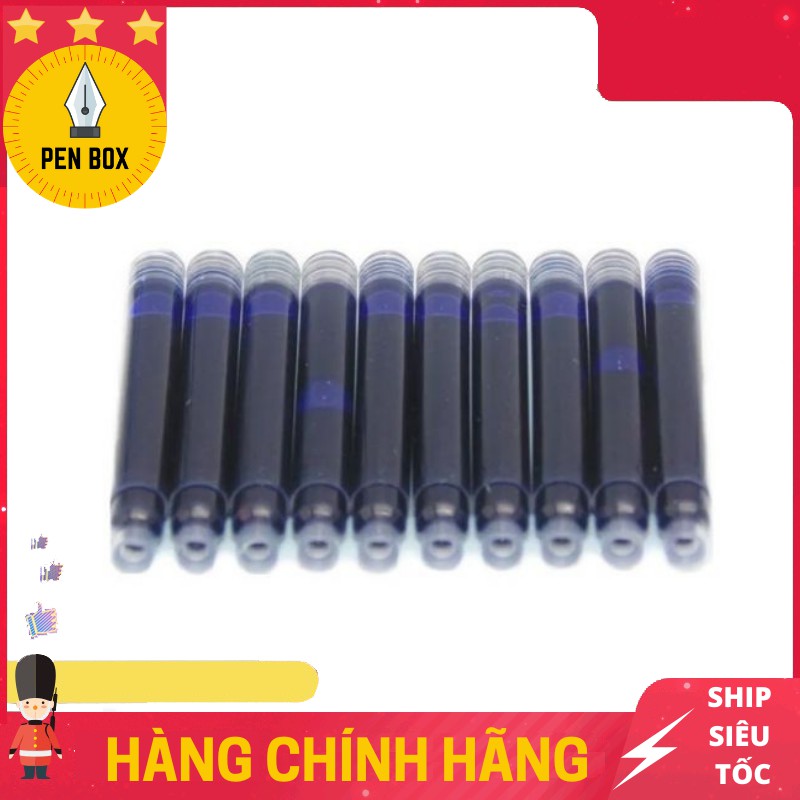 Mực Ống Bút Máy Tiện Dụng (10 Ống, 2.6 mm), Dễ Sử Dụng, Không Cần Hút Mực