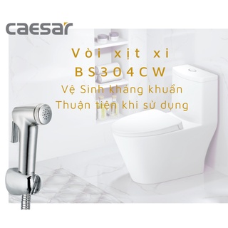 [Caesar] Bộ dây và vòi xịt vệ sinh siêu bền cao cấp Caesar BS304CW