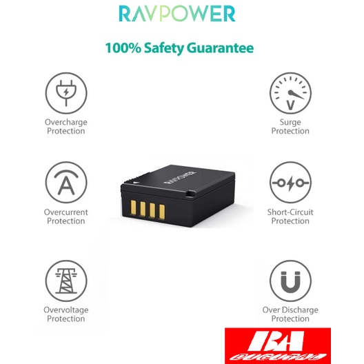 1 PIN Fujifilm NP-W126S Ravpower dùng cho máy ảnh Fujifilm FinePix, X-A5, X-H1, X-A10, X100F, X-T10,