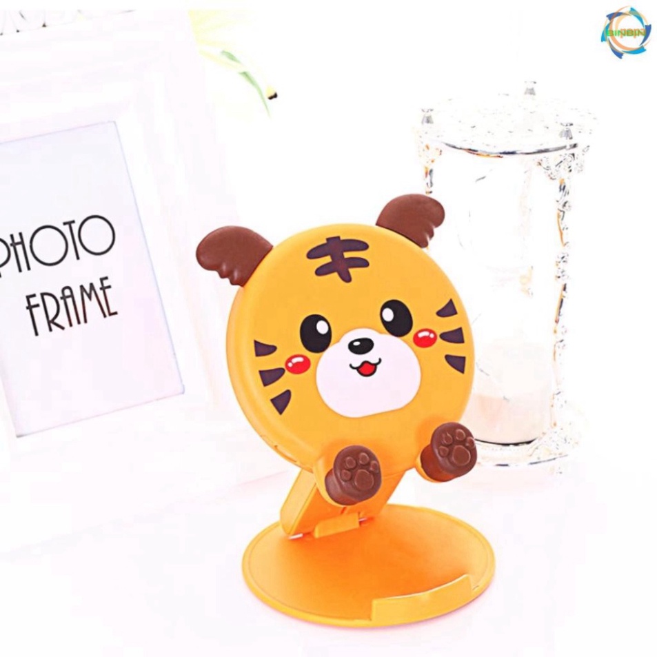 Giá Đỡ Điện Thoại gấp gọn hình thú đế tròn để bàn - Hình Thú Dễ Thương siêu nhẹ đa năng tiện dụng [SKY]