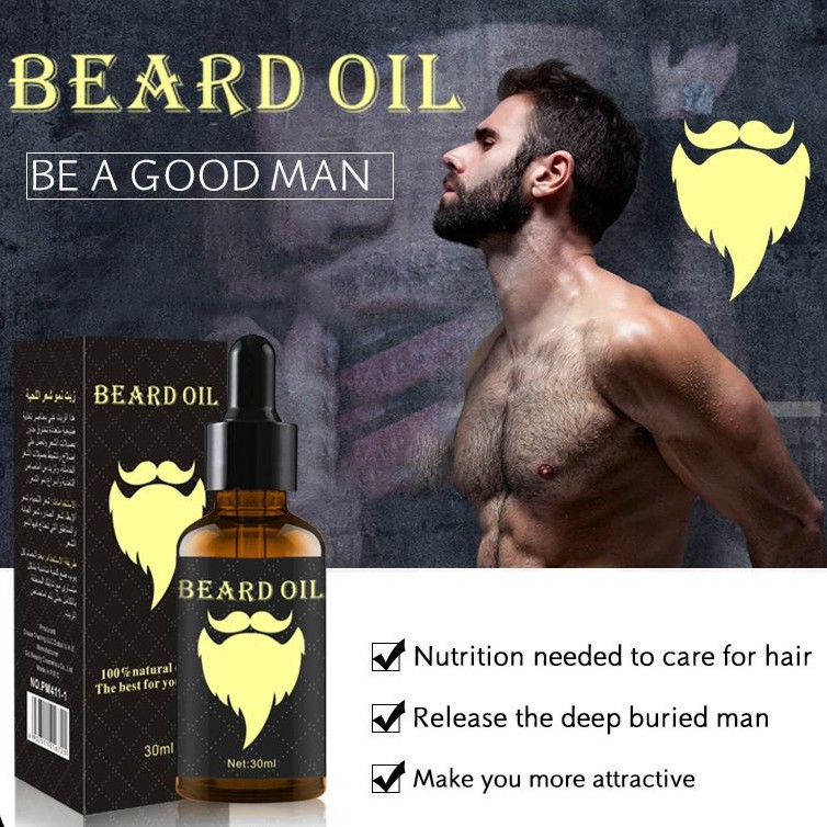 Tinh dầu kích thích mọc râu Beard Oil 30ml | BigBuy360 - bigbuy360.vn