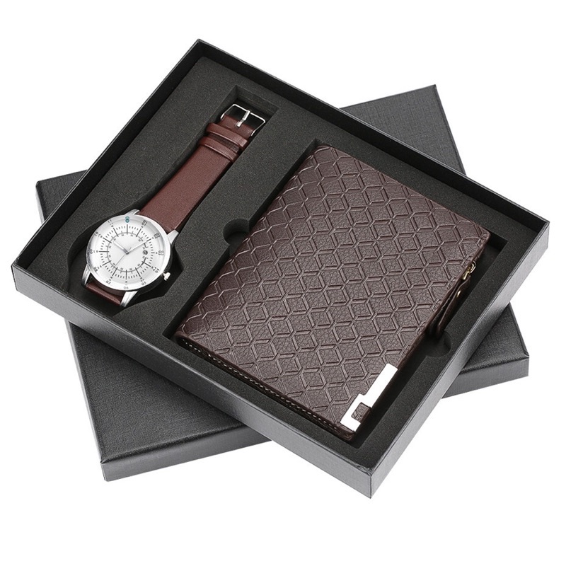 [Fullbox] Set ví nam và đồng hồ làm quà tặng siêu sang