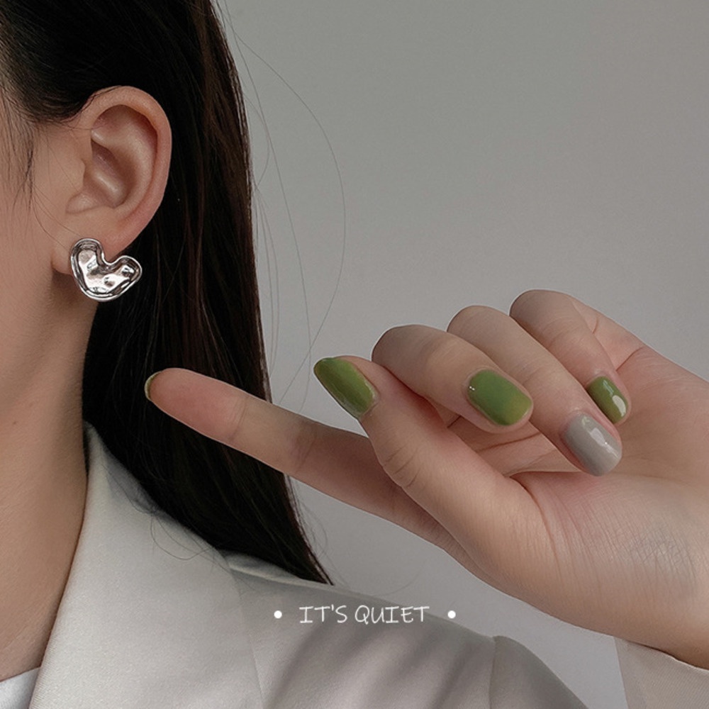 Khuyên Tai Hình Trái Tim Phong Cách Hip Hop Hàn Quốc 19A1232