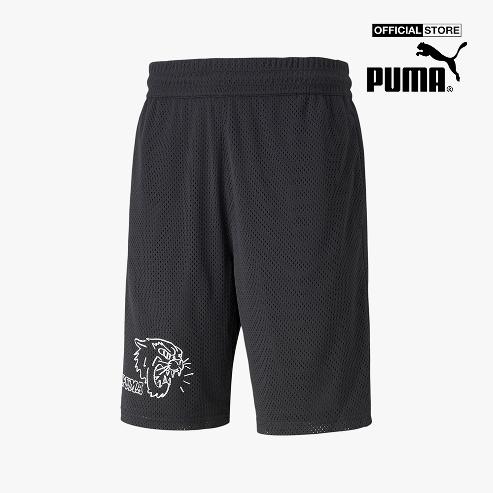 PUMA - Quần shorts thể thao nam Mesh Basketball Practice 532198-01