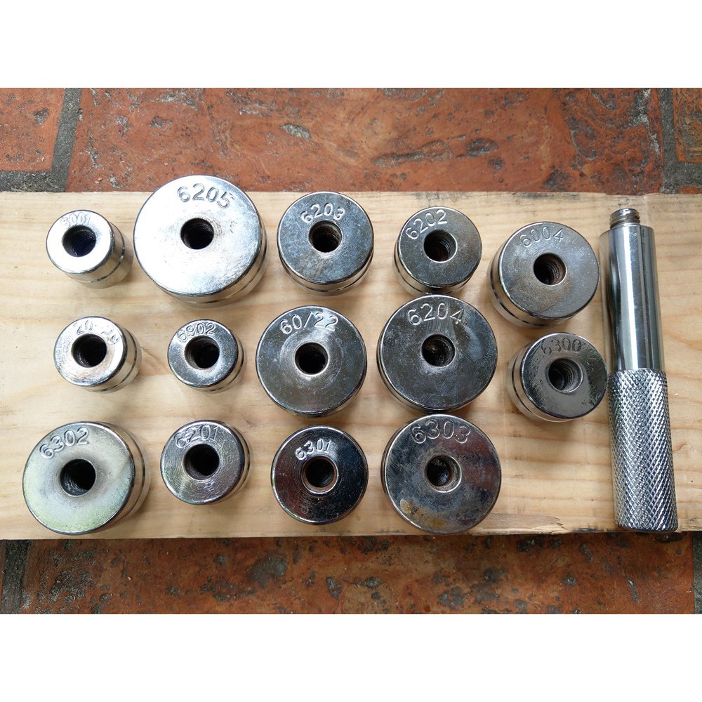 Bộ đóng bạc đạn 13 món CNC thép không gỉ