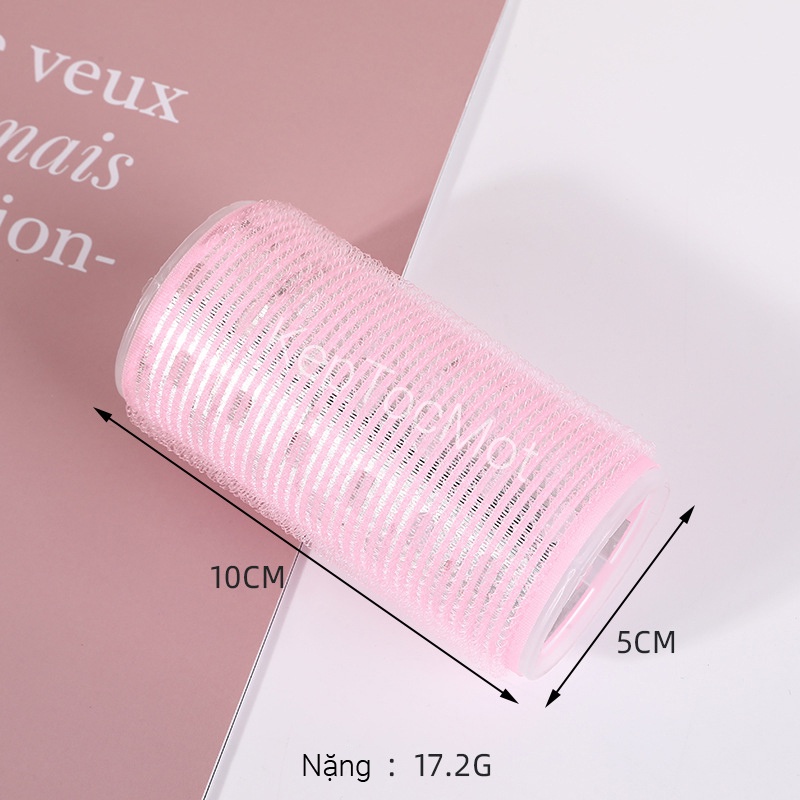 [ SỈ 10 cái ] Lô Cuốn Tóc Mái Bay Hàn Quốc Lõi Nhôm 10cm 12cm Siêu To Dài Tự Dính Uốn Mái Dài Cỡ Lớn
