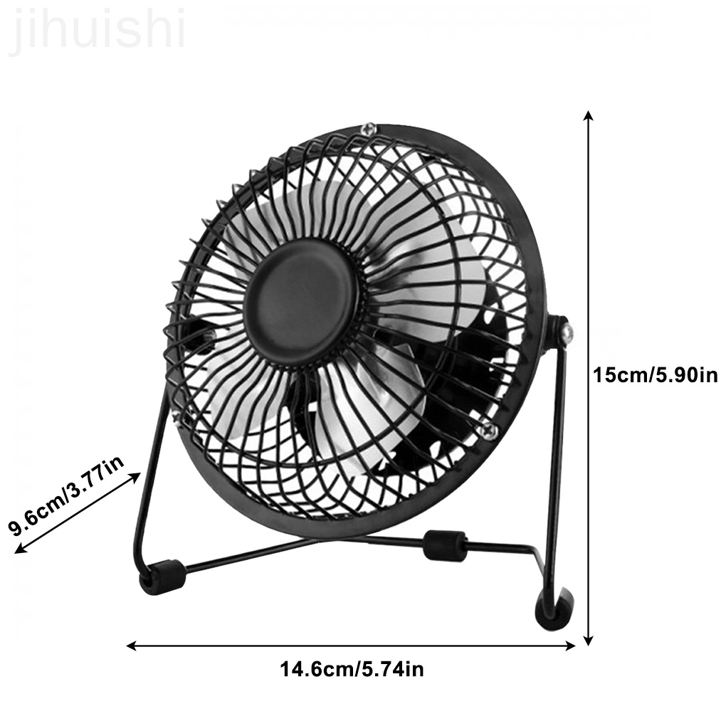 Quạt Làm Mát Mini Để Bàn Bằng Kim Loại 2000rpm Có Cổng Usb Cho Nhà Ở / Văn Phòng
