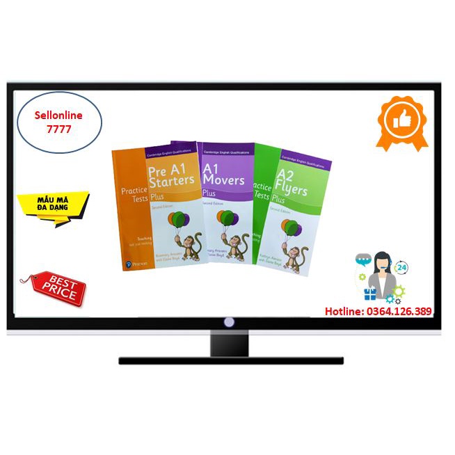 Bản đẹp Practice Test Plus Starter, Mover, Flyers (chọn 1 tùy ý từ starter, Mover, Flyers)