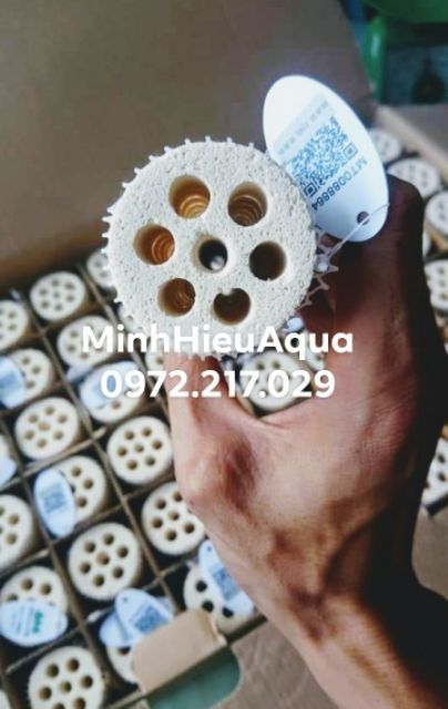 Thùng sứ lọc vi sinh cao cấp Mountain Tree - Sứ củ sen - Sứ xoắn