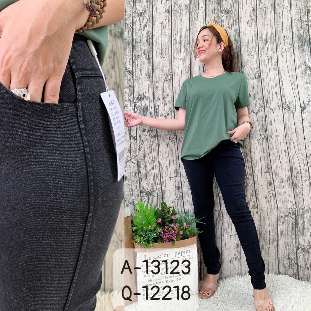 Quần dài Skinny jean mềm BIG SIZE lưng thun 12218