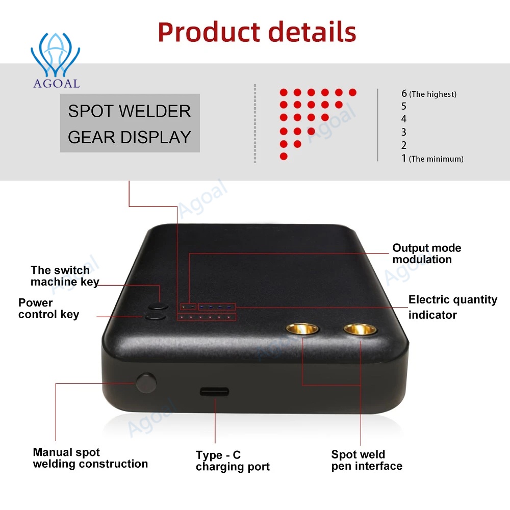 Máy Hàn Cầm Tay Có Pin Lithium 18650 Và Pin Sạc Dự Phòng 5000mAh