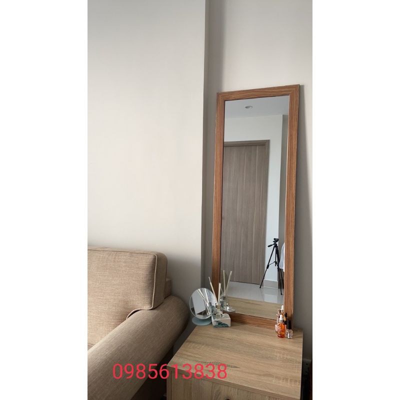 HỖ TRỢ SHIP - Gương soi toàn thân treo tường 38 x 117 viền 3cm hàng sản xuất tại xưởng luôn có sẵn