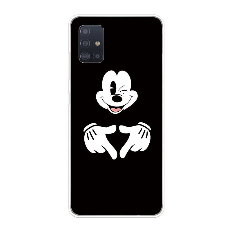 Ốp Lưng Samsung Galaxy A11 A21 A21S A31 A51 A71 TPU mềm Case Cá tính đen tuyền Two