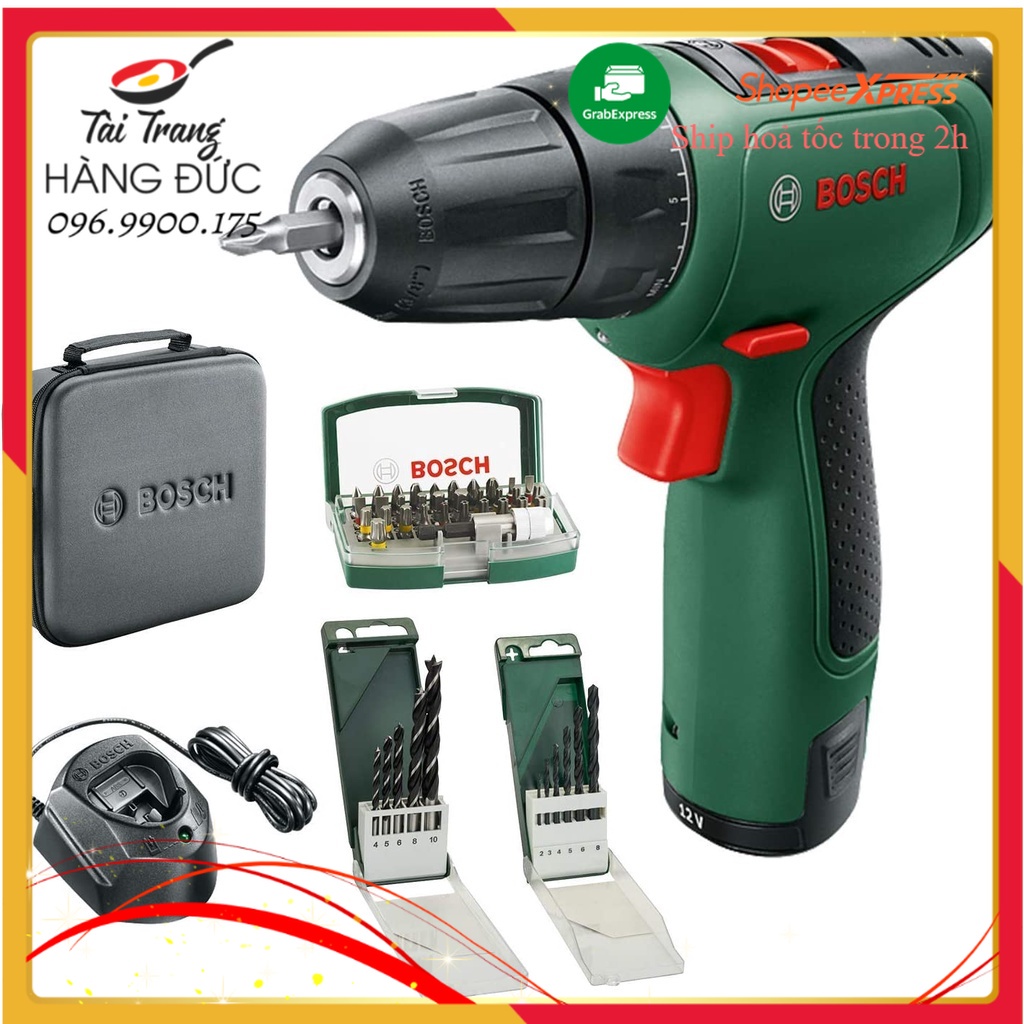 Máy khoan, bắt vít Bosch Driver Easy Drill 12V - TÀI TRANG HÀNG ĐỨC