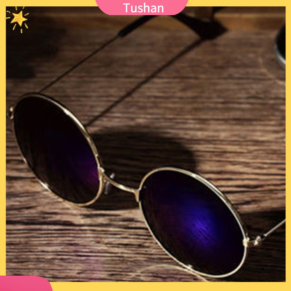 Kính Mát Gọng Tròn Chống Tia Uv Thời Trang Cho Nam Nữ