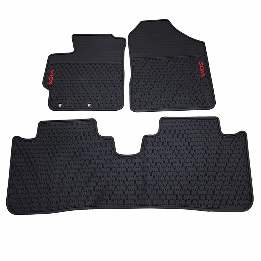 Thảm sàn, thảm lót sàn cao su 3D Cao cấp dành cho xe Toyota Vios 2014 đến nay