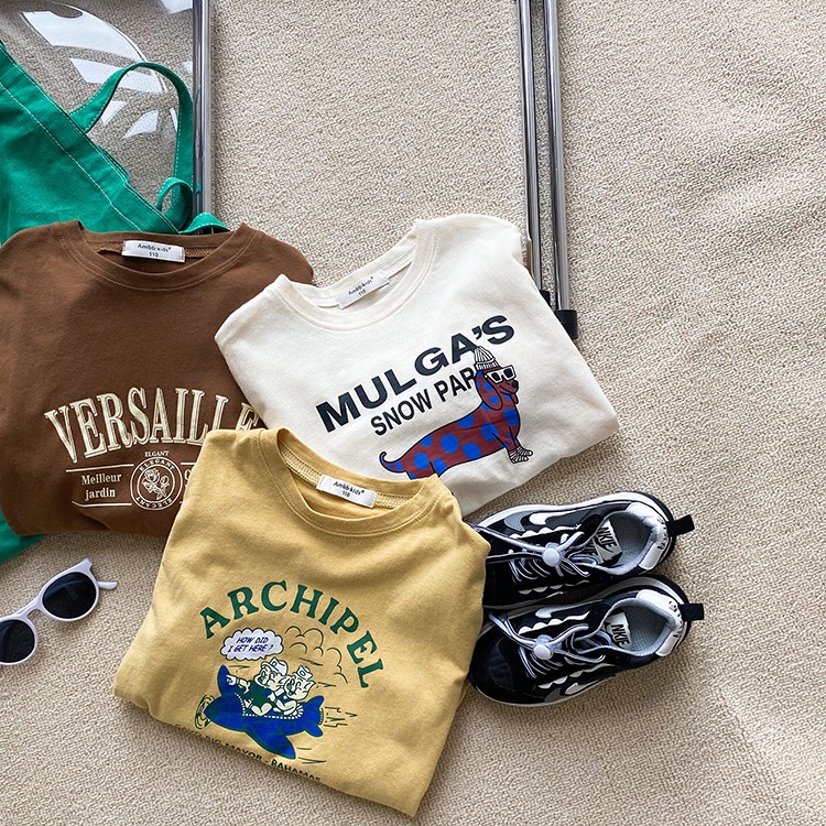 Áo Thun Thu Đông Họa Tiết Cho Bé Trai Shop Quần Áo Trẻ Em Phong Cách Hàn Quốc Moy Kids