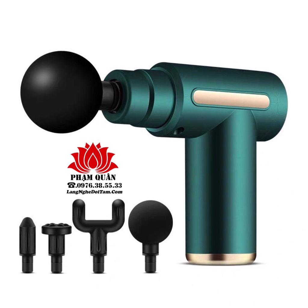 Súng massage toàn thân 6 cấp độ chuyên sâu vai lưng, giảm đau cơ