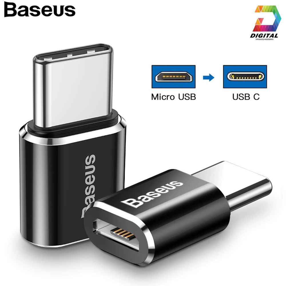 Đầu Chuyển Micro USB Sang Type-C Baseus Chính Hãng