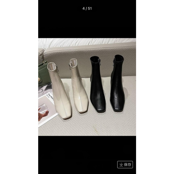 GIÀY BỐT DA NỮ CỔ THẤP THỜI TRANG SIÊU HOT