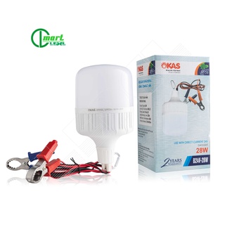 Bóng Đèn LED OKAS Ắc Quy Có Kẹp Bình (12V-24V)