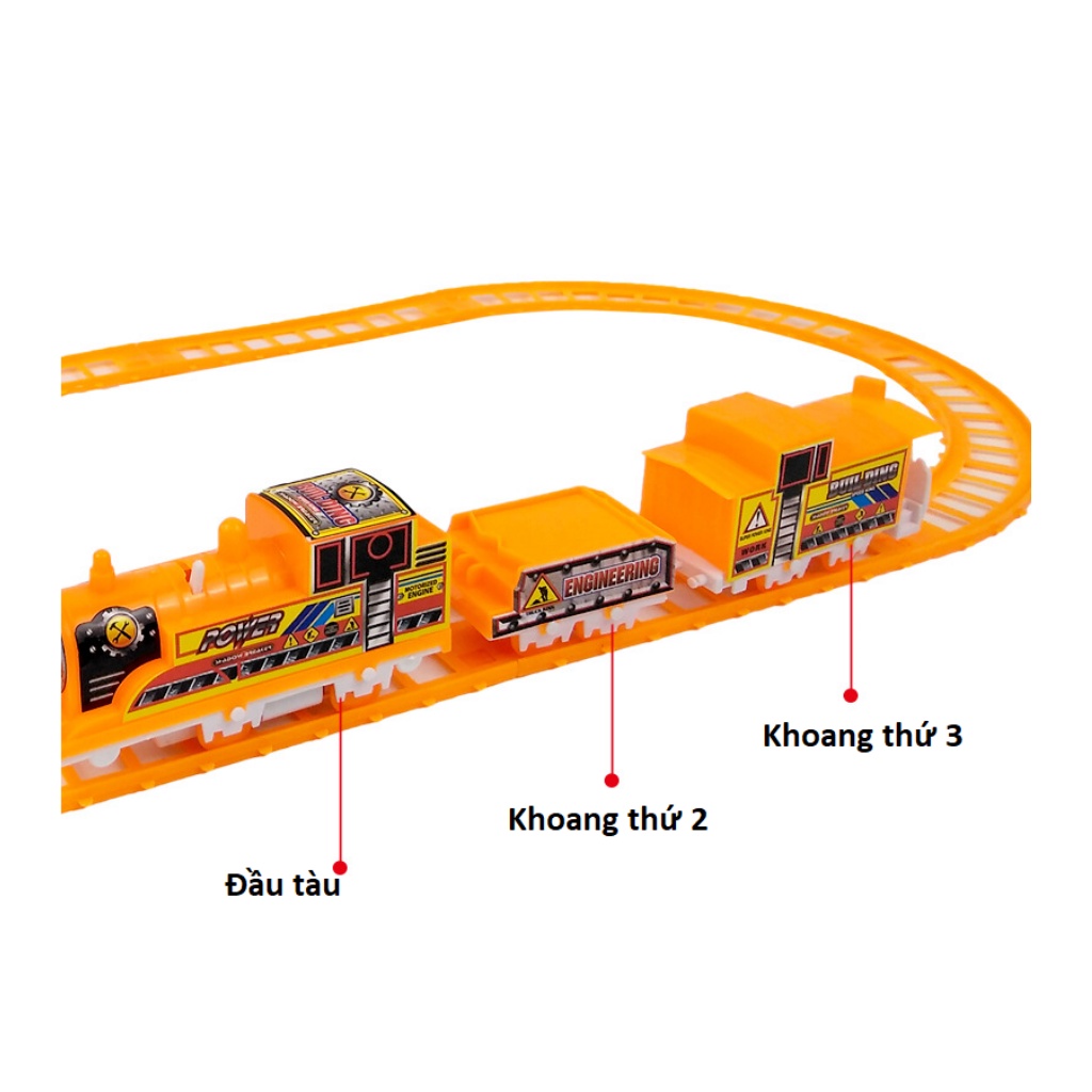 Đồ chơi mô hình tàu lửa trẻ em cho bé trai bé gái 3 4 tuổi