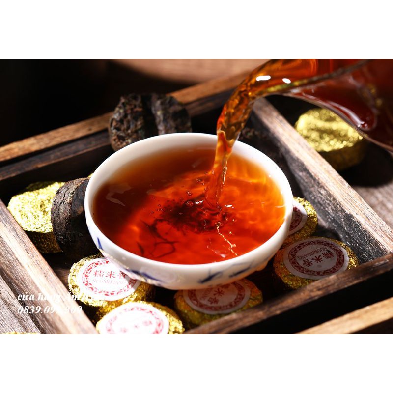 Trà Phổ Nhĩ Chín Vân Nam Hương Nếp (chia gói nhỏ 50 gram dùng thử)