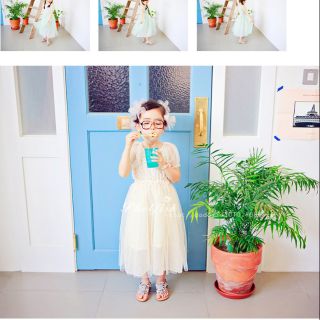 Combo váy voan hồng