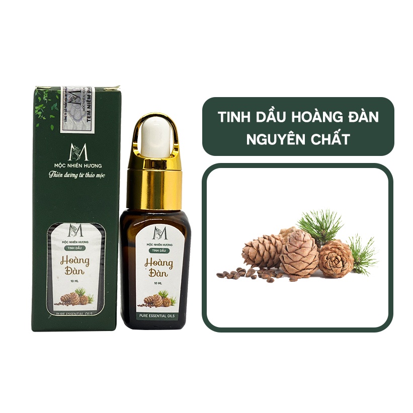 Tinh dầu hoàng đàn nguyên chất Mộc Nhiên Hương 10ml sang trọng, diệt khuẩn, khử mùi, xông phòng, thư giãn