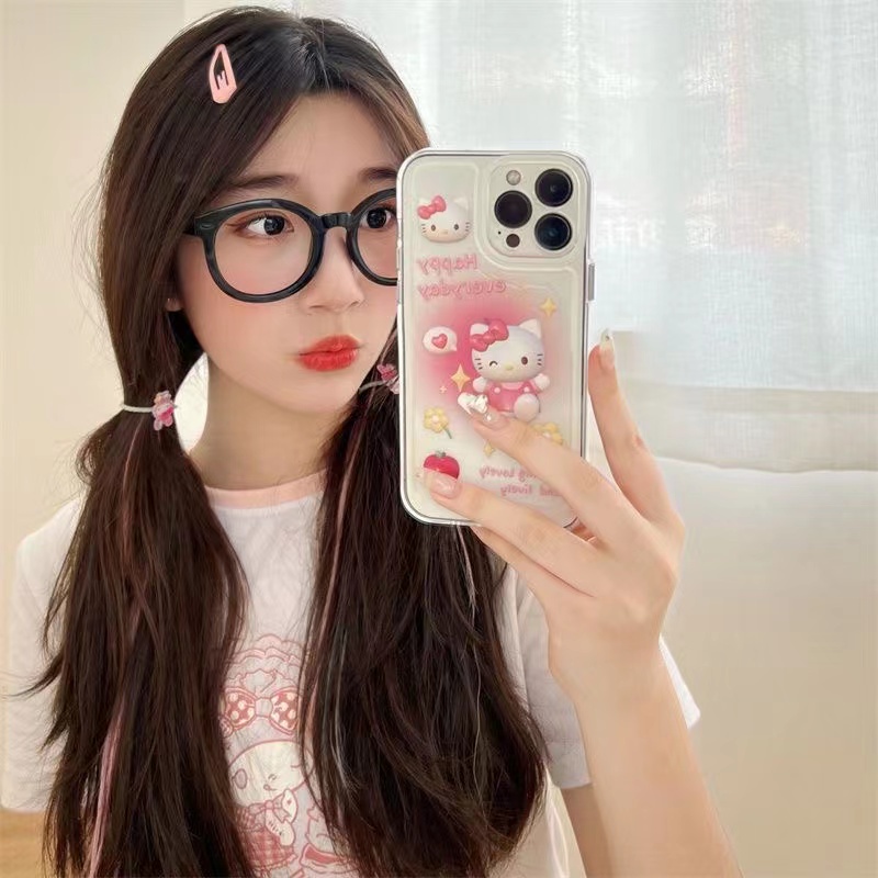 Ốp Điện Thoại Trong Suốt Hình hello kitty Cho iphone 11 13 7 8 Plus 12 13Pro Max X XS Max 7 8 SE 2020