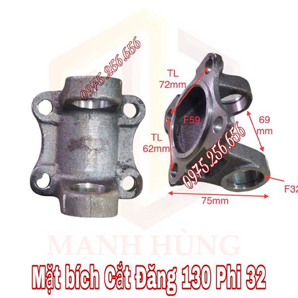 Mặt bích Cắt Đăng 130 Phi 32 phụ tùng ô tô phụ tùng Hùng Lỳ