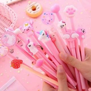 Sét 20 Bút Bi Nước Màu Hồng Dễ Thương