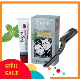 Thuốc nhuộm tóc phủ bạc bigen - nhuộm phủ bạc bigen màu đen và bigen - mã 881 & 882 - 0045
