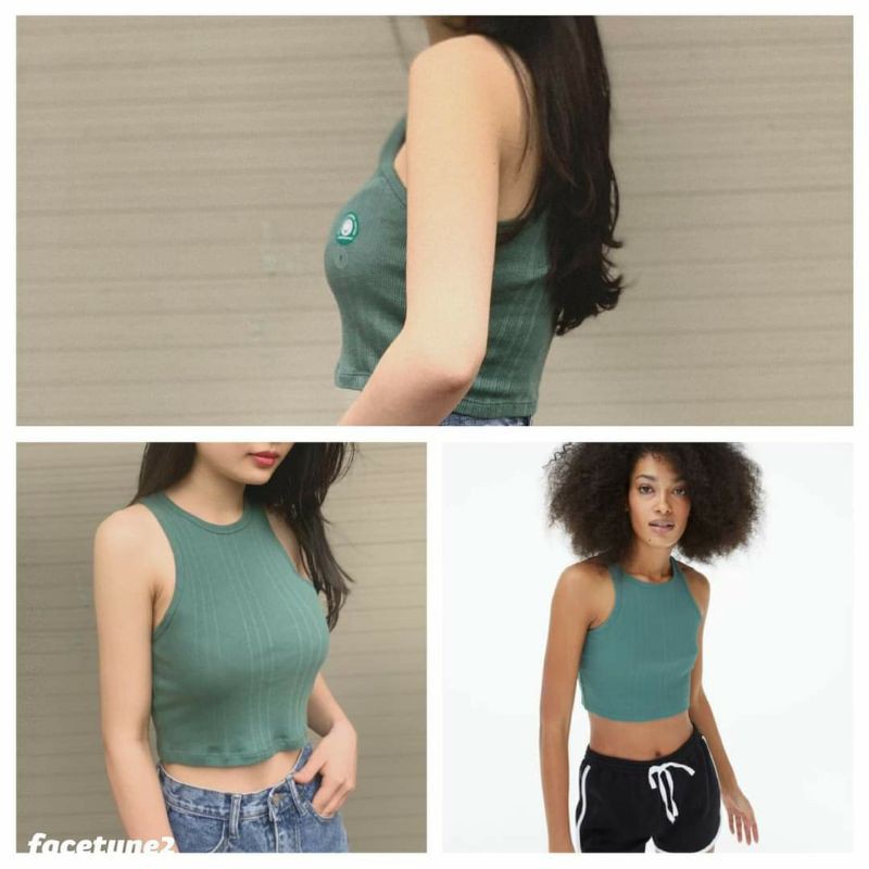 Áo thun ba lỗ nữ croptop thun gân Aeropostale-hàng xuất
