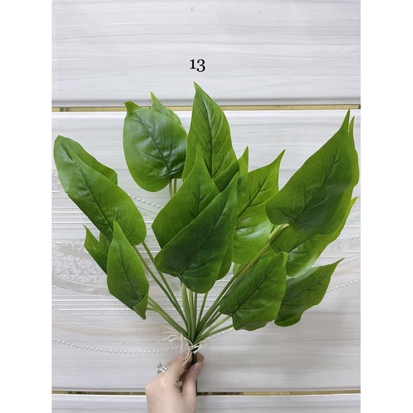 Cây Lá Nhựa/Cỏ Điểm Cao Cấp Decor Nhà, Cắm Hoa, Chậu Cây, Tường Cỏ, Chụp Ảnh Đủ Loại