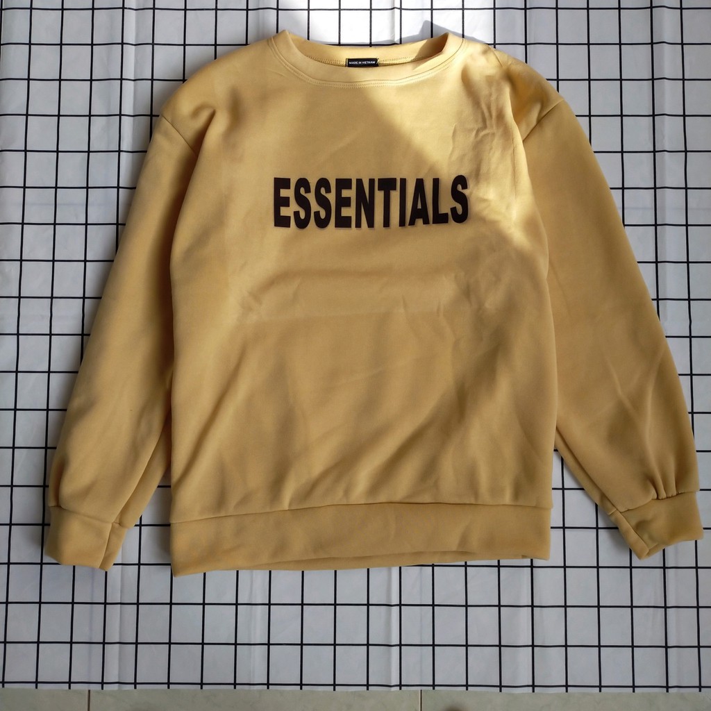 [ẢNH THẬT] Áo Sweater Nỉ Dày ESSENTIALS Siêu Hot 2021, Chất Nỉ Ngoại Hàng Đẹp, Form Rộng Chuẩn Unisex Cực Kỳ Dễ Phối Đồ | BigBuy360 - bigbuy360.vn