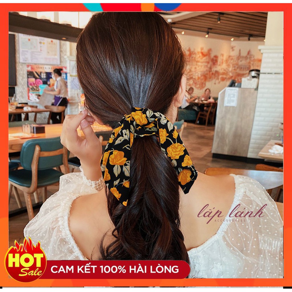 [Có sẵn] CỘT TÓC NƠ HOA RETRO KIỂU PHÁP PHONG CÁCH MÙA HÈ VINTAGE LÃNG MẠN ĐÁNG YÊU CT17