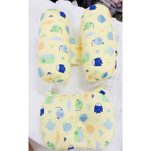 Bộ Chặn Kèm Gối Chống Giật Mình ( chặn bông Tâm An