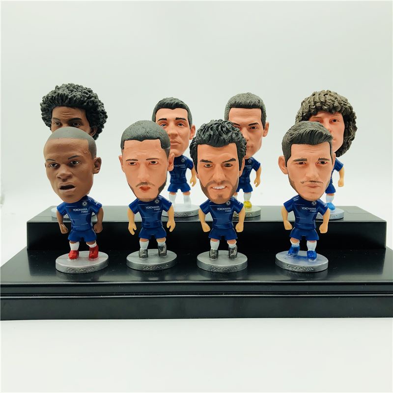 Set 6 Mô Hình Ngôi Sao Bóng Đá Chelsea FC# Mô Hình Thiago Silva Mùa 2021