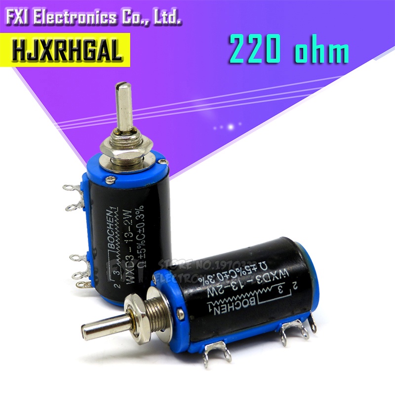 Bộ 2 Chiết Áp WXD3-13 - 2W 220 ohm WXD3-13 2W