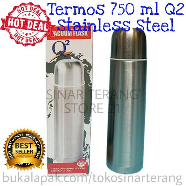 Thermos Bình Đựng Nước Giữ Nhiệt Q2 750 ml / Stenlis / Vaccum Flask 0.5 L Chất Lượng Cao