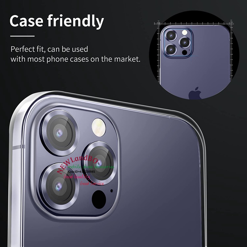 Ốp Điện Thoại Kính Cường Lực Hợp Kim Nhôm Cho iPhone 14 13 14Pro 14Plus 13Promax 12 13 mini