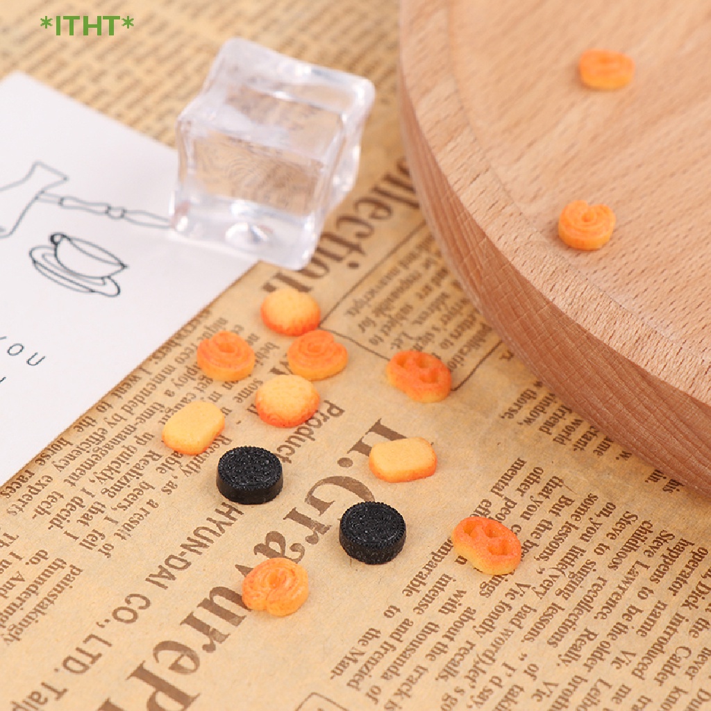 Bộ 10 Mô Hình Bánh Quy Trang Trí Nhà Búp Bê Mới