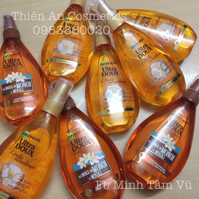 Dầu dưỡng tóc garnier ultra doux pháp